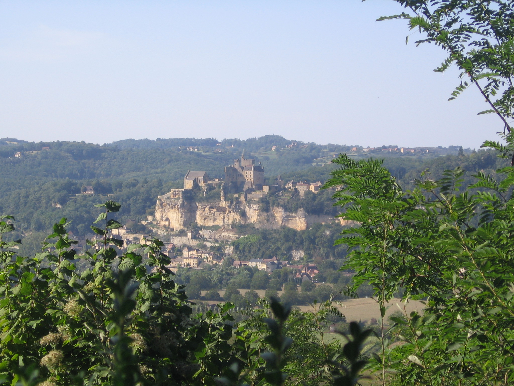 View of Beynac Castle from Chateau Marquessayac