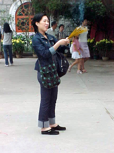 Prayers at the Buddha Monastery