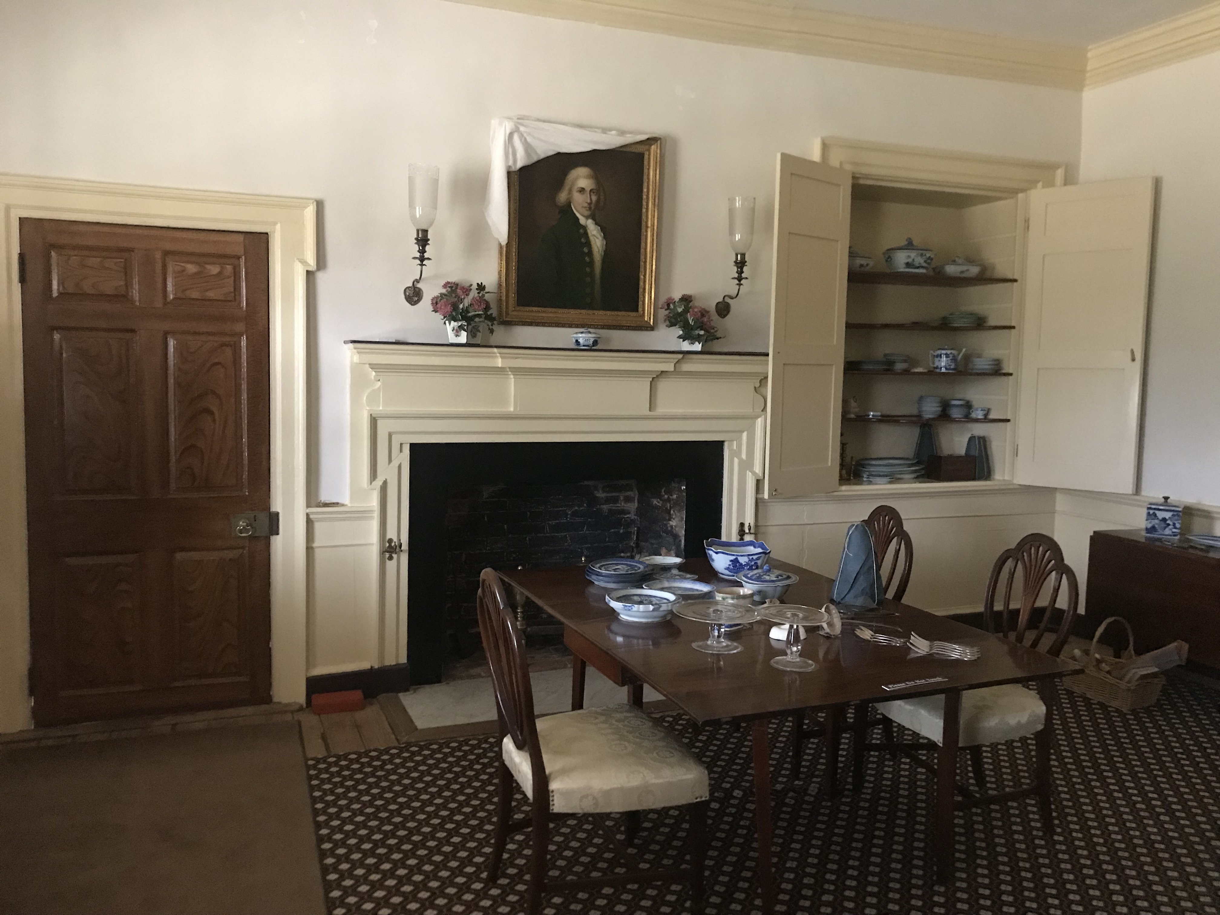 Formal dining room at Sully Historic Site - owned by Richard Bland Lee