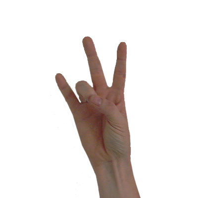 American Sign Language - Number 7