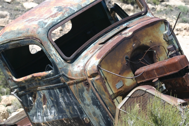 Abandoned truck