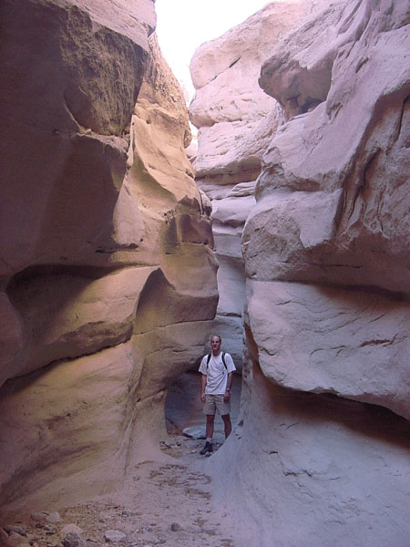 David Wagner in Palm Wash Slot Canyon