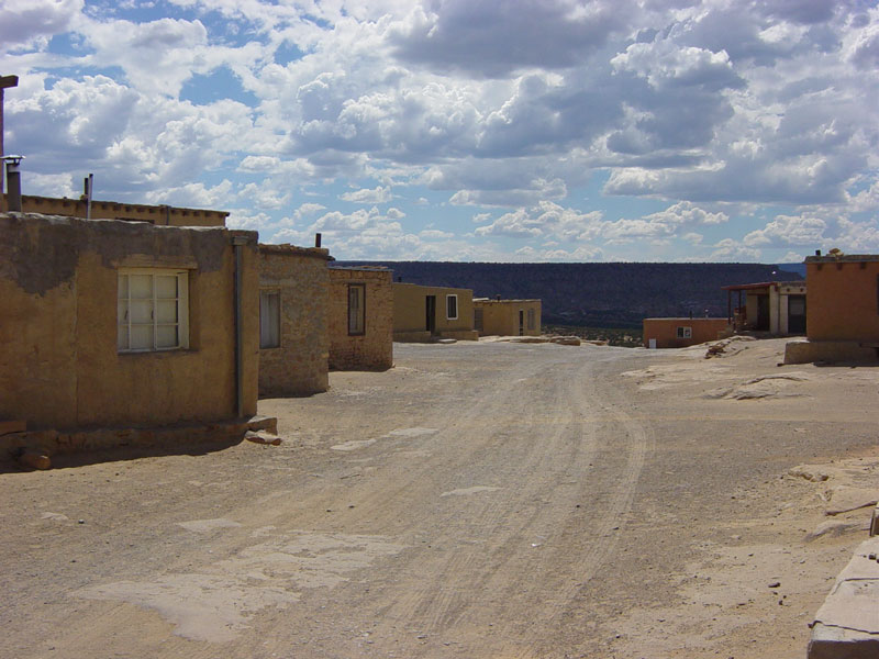 A road now takes cars to the top of the mesa.