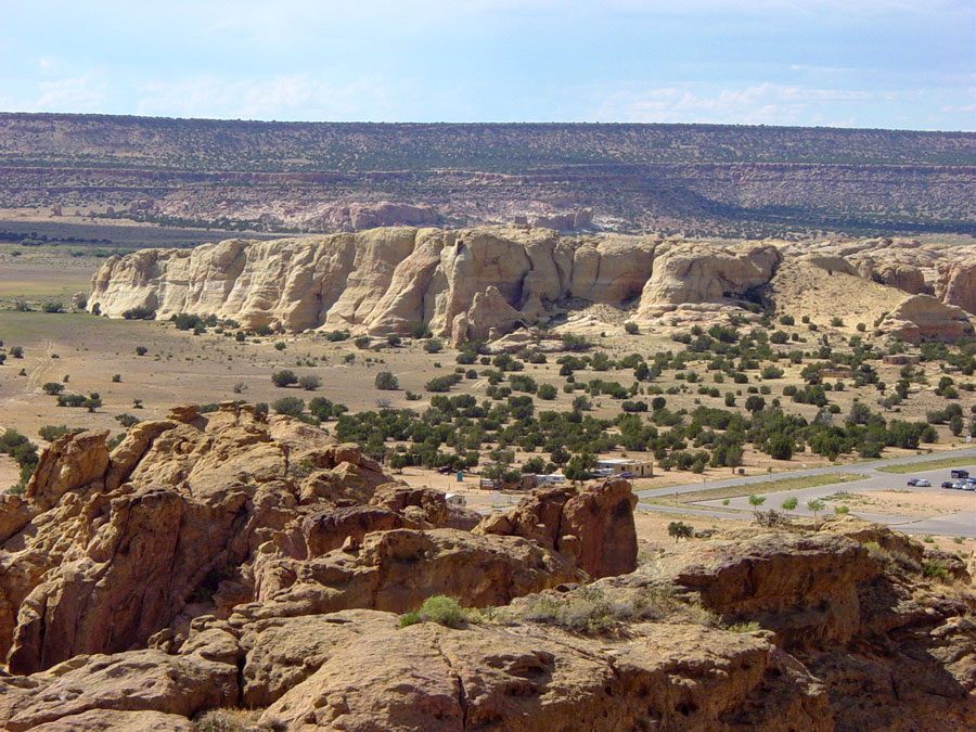 View of rock formations