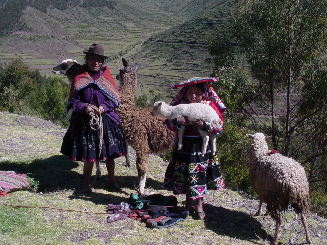 Traditional Andean dress