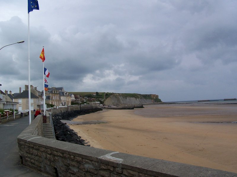 D-Day beach at Arromanches in Normandy, France