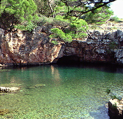 Dead Sea on Lokrum, Island near Dubrovnik