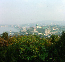 View from a hill of Old Budapest Hungry