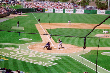 Field shot at a Yankees game in Florida.