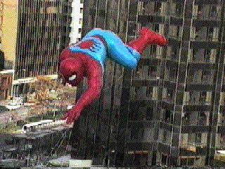 Spider Man balloon in the Macy's Thanksgiving day parade