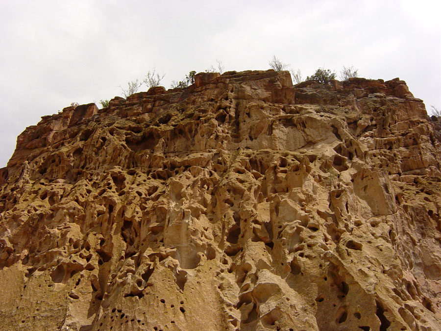 In ancient times farming was also done on top of the mesa.