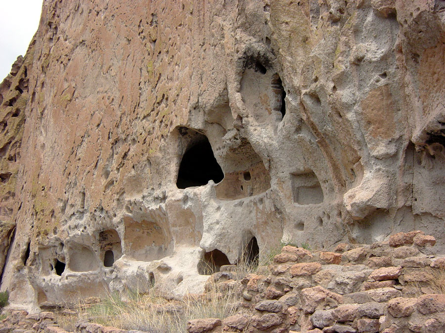 The Long House is a condominium-style community along a sheer cliff wall,