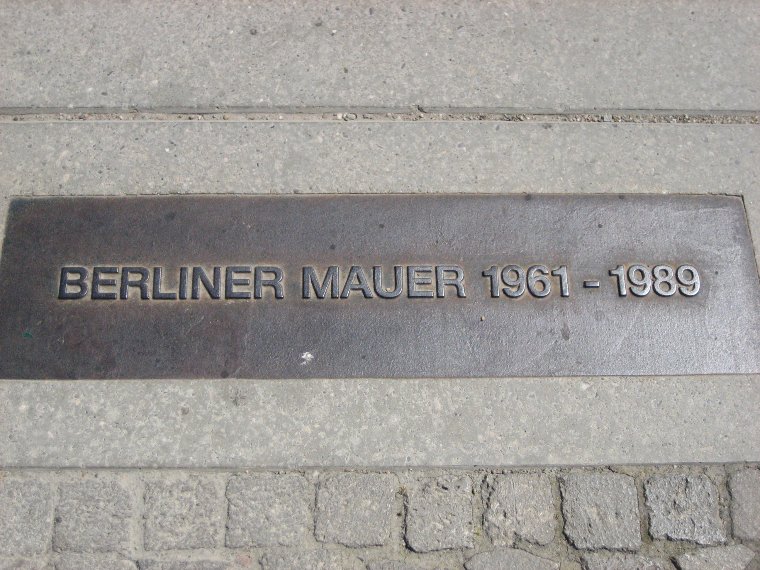 Berlin Wall Plaque