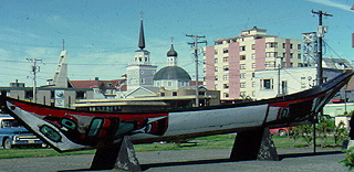 Boat on display in Alaska