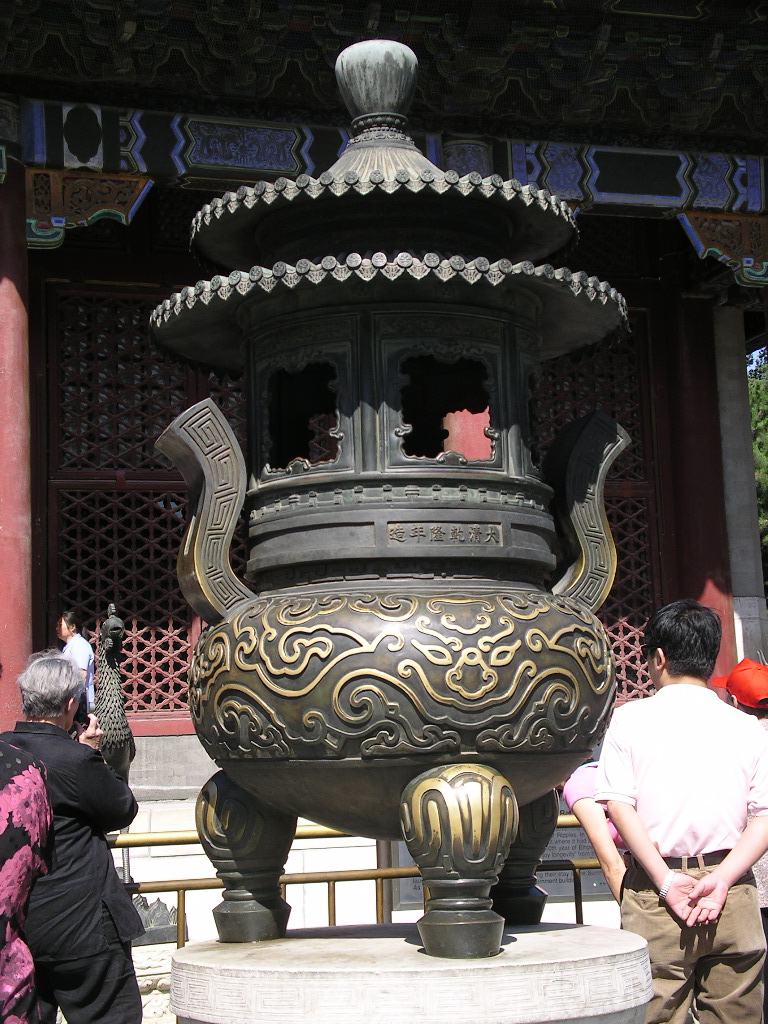 bronze urn