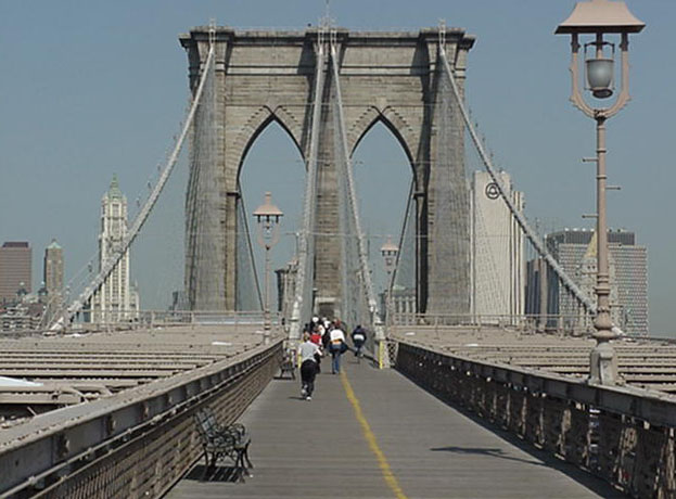 Brooklyn Bridge and Manhattan