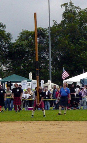 Caber Toss at the San Diego Highland Games