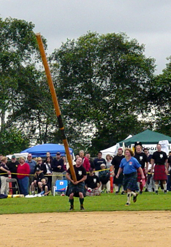 Caber Toss at the San Diego Highland Games