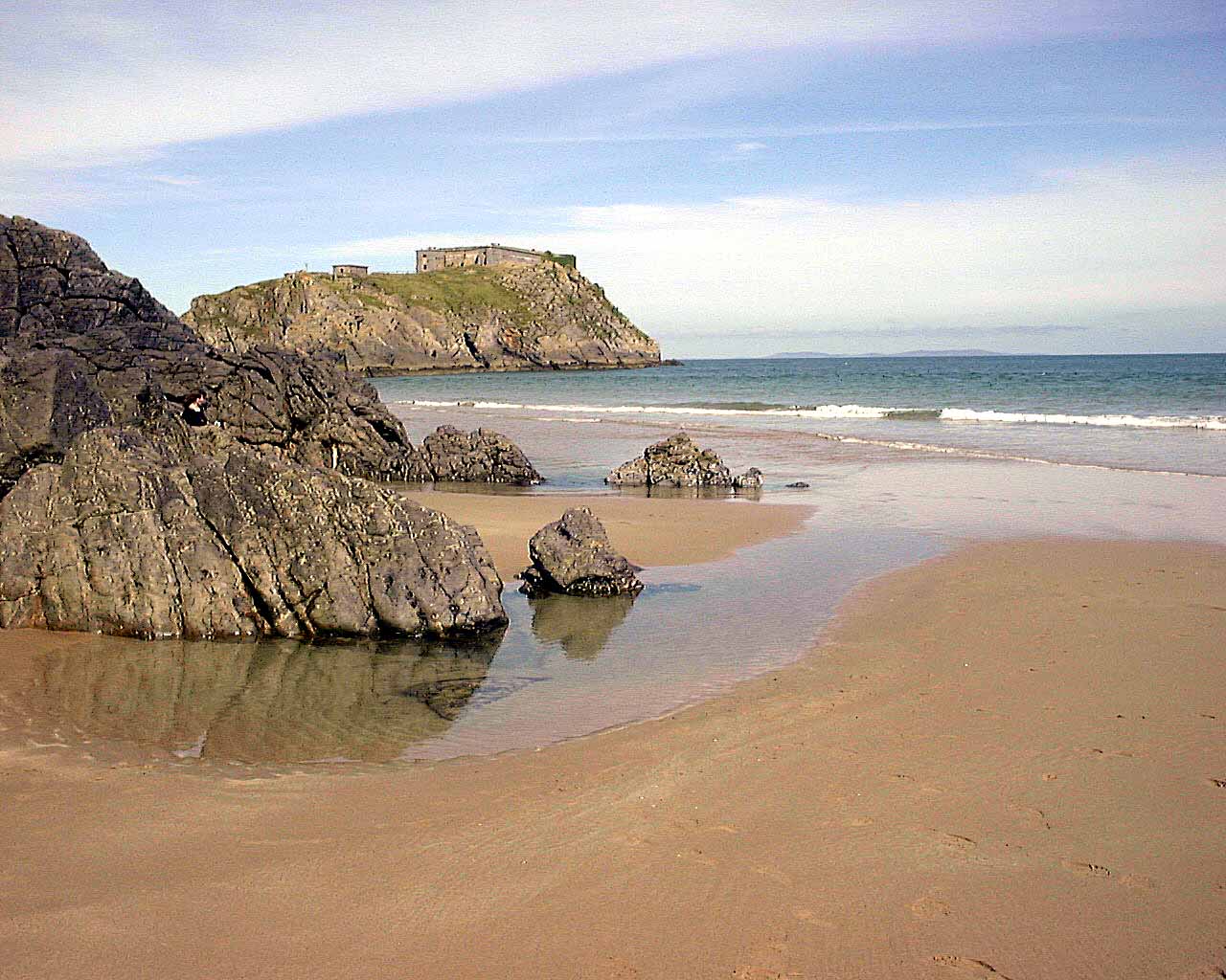 beach scene