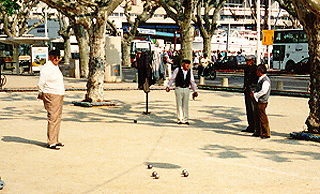 Bocce game in Cannes, France