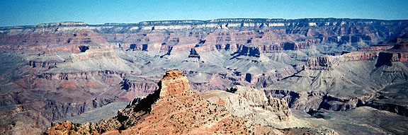 Panorama view of the Grand Canyon from the S. Kiabob trail