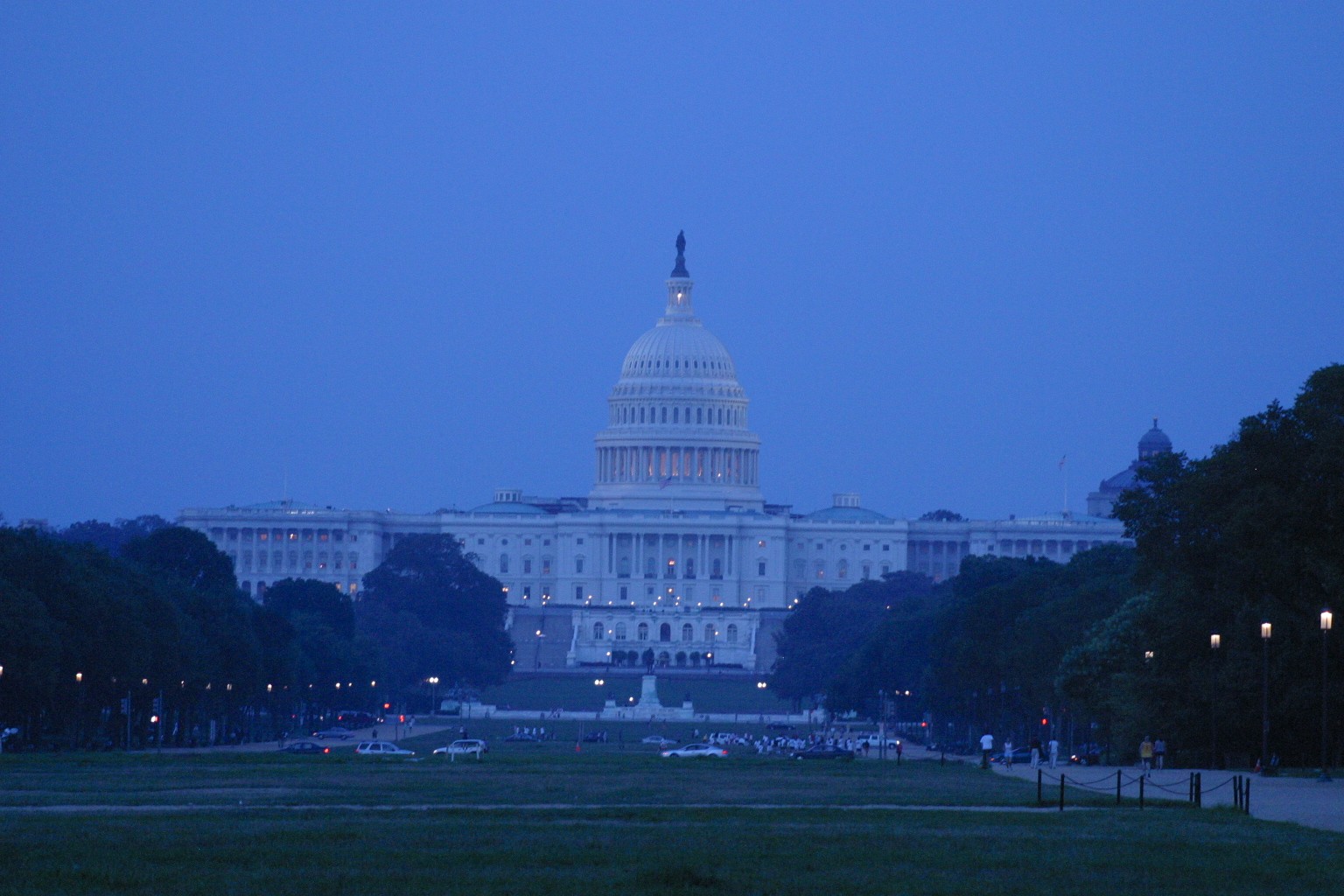 Capitol at Night far view