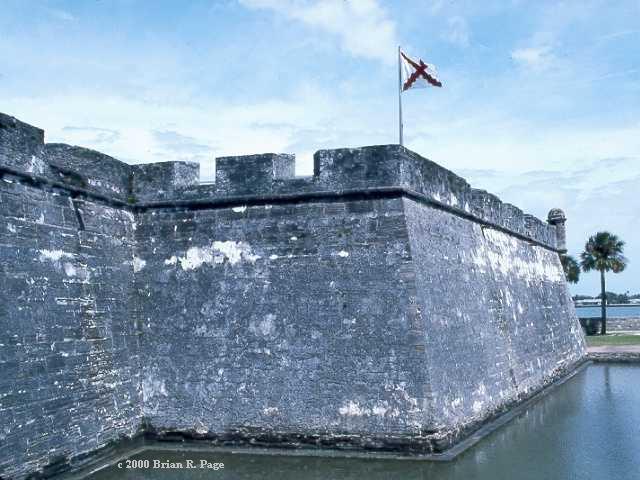 The old Spanish fort, Castillo de San Marcos