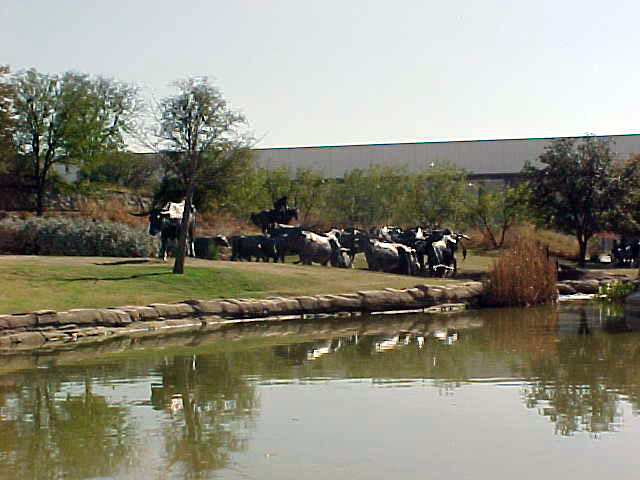 Portion of the Bronze Cattle Drive Sculptures