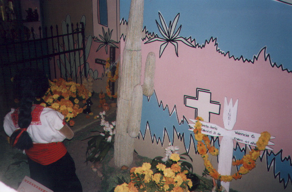 Mexican cemetery scene in Children's Museum in Indianapolis