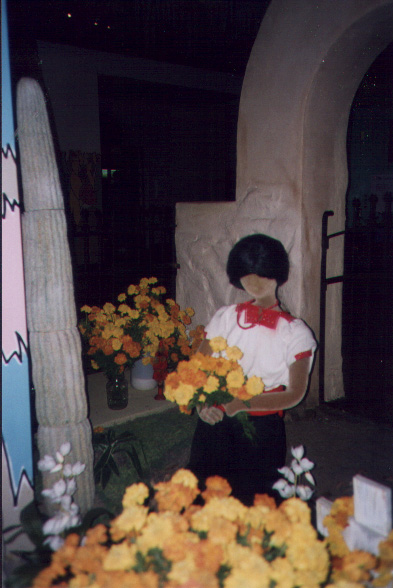 Cemetery scene in Mexico (Children's Museum)