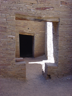 T-shaped doorway typical in ancient pueblo construction