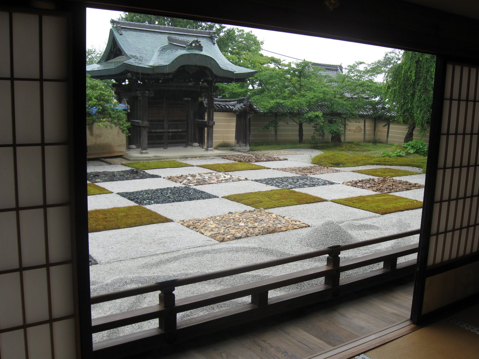 Checkerboard garden, Kyoto
