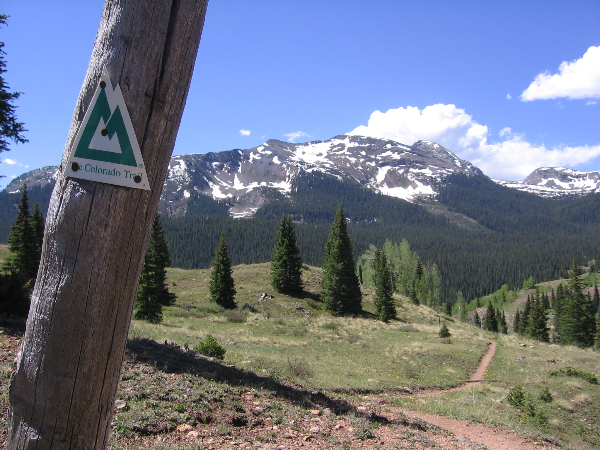 Sign on the Colorado Trail