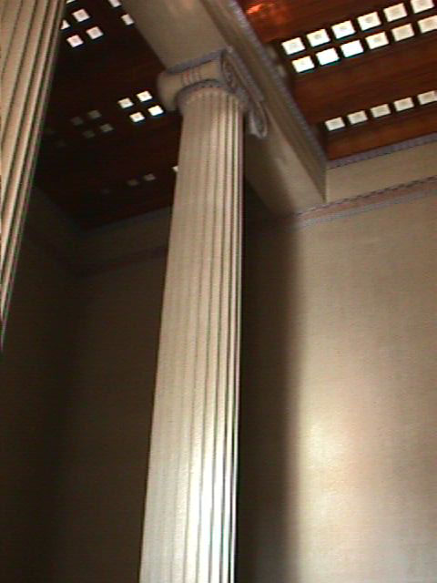 Single column from the interior of the Parthanon reproduction in Nashville