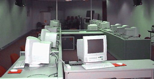 Computer lab in Orange County Public Schools Educational Leadership Center.