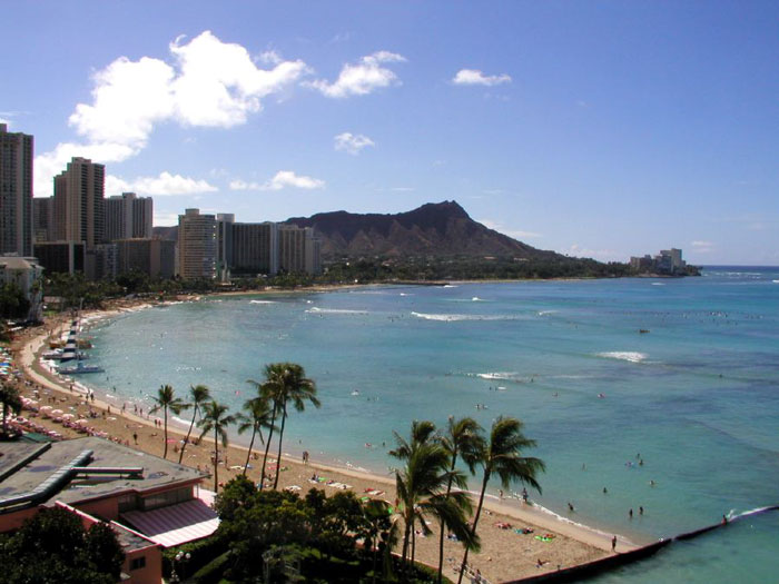 Diamond Head Crater in Honolulu, Hawaii