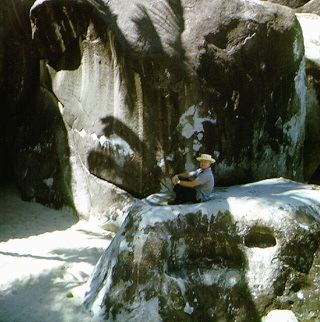 Rocks at Little Dix Bay in the Caribbean