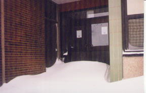 Sometimes the snow is just too deep, like when it covers more than half the entrance door!