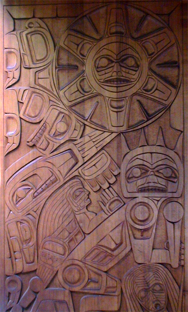 door carving