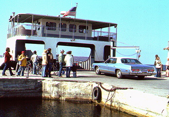 Ferry loading at Dorr City