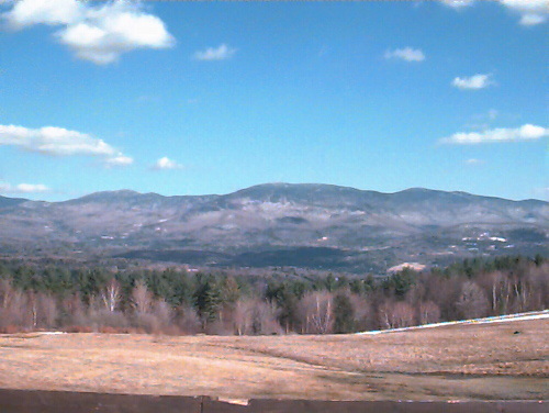 The Green Mountains from Mansfield Vermont