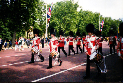 Changing of the guard at St. James Palace-Home of Prince Charles, William and Harry