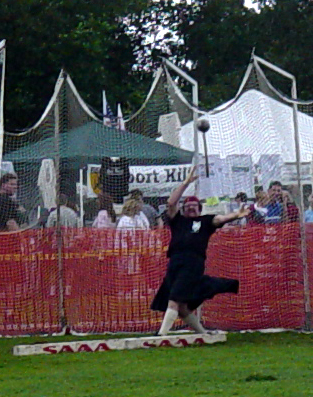 Hammer Toss at the San Diego Highland Games