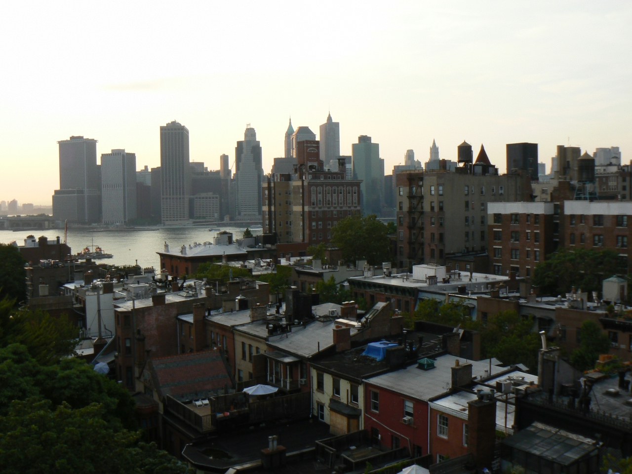 Rooftop View of Manhattan Skyline