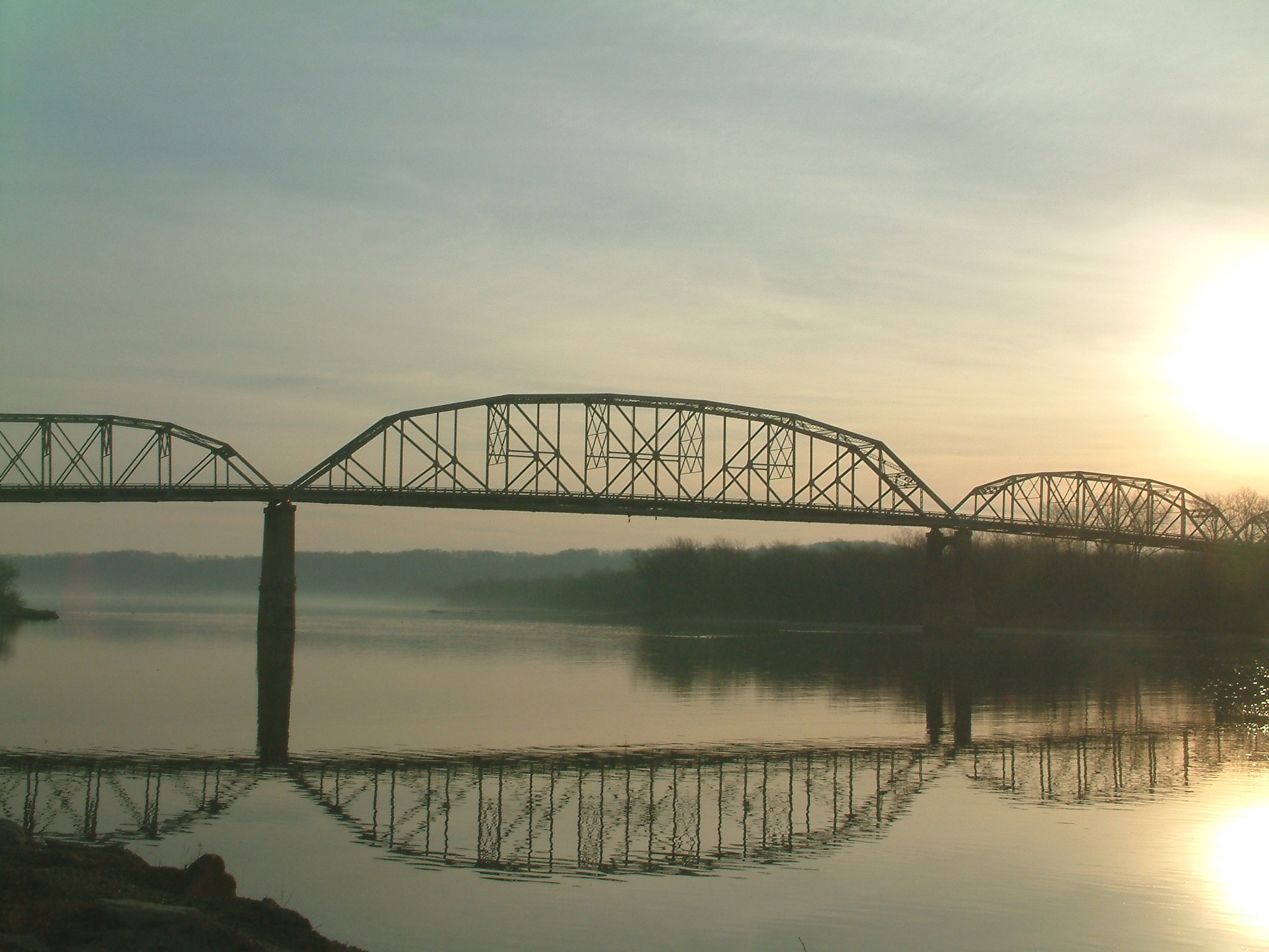 Bridge Across the Illinois River at Henry, Illinois