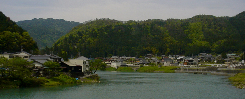 Town on Hida River