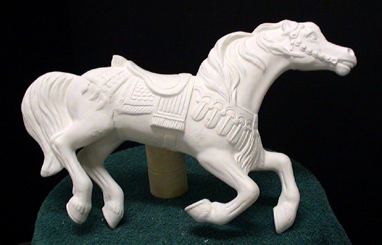 Ceramic carousel horse