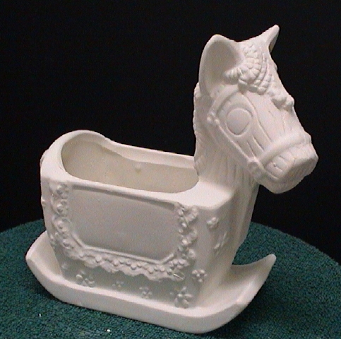 Ceramic horse planter