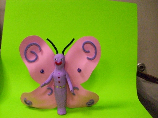 Clay butterfly