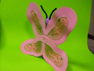 Clay butterfly back